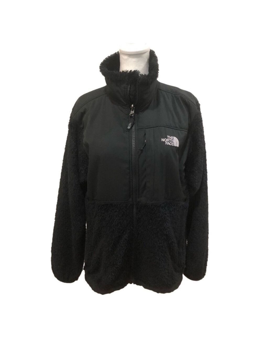The North Face Size M full front zip black fleece jacket. Outdoor, Gorpcore,